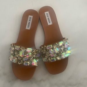Steve Madden jeweled sandals
